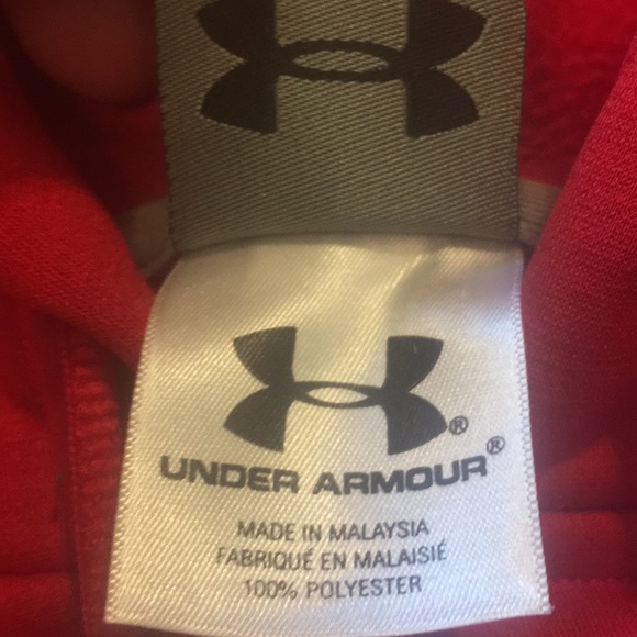 Under Armour Red Pullover Hoodie - Picture 4 of 4